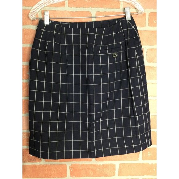 Vintage Carlisle Womens Wool Blend Suit Jacket and Skirt Set Size 8 Checkered - Picture 5 of 7